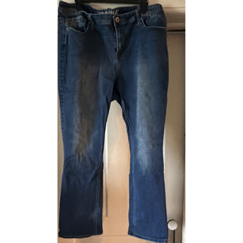 #38 Hydraulic Women's Plus Straight Jeans Denim Blue Medium Wash